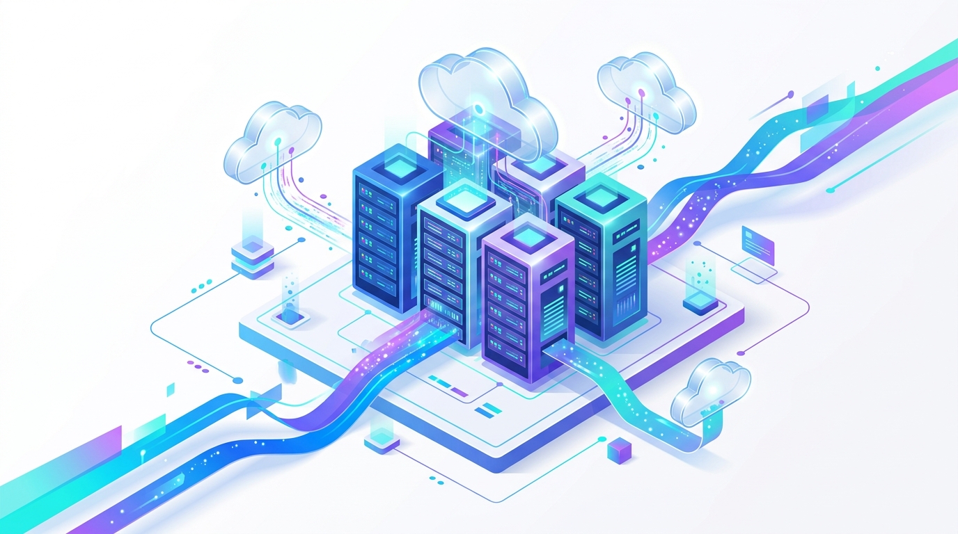 Cloud Hosting Illustration